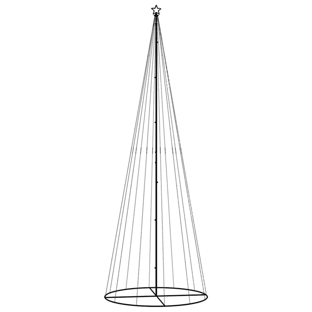 vidaXL Χριστουγεννιάτικο Δέντρο Κώνος 732 LED Μπλε 160 x 500 εκ.