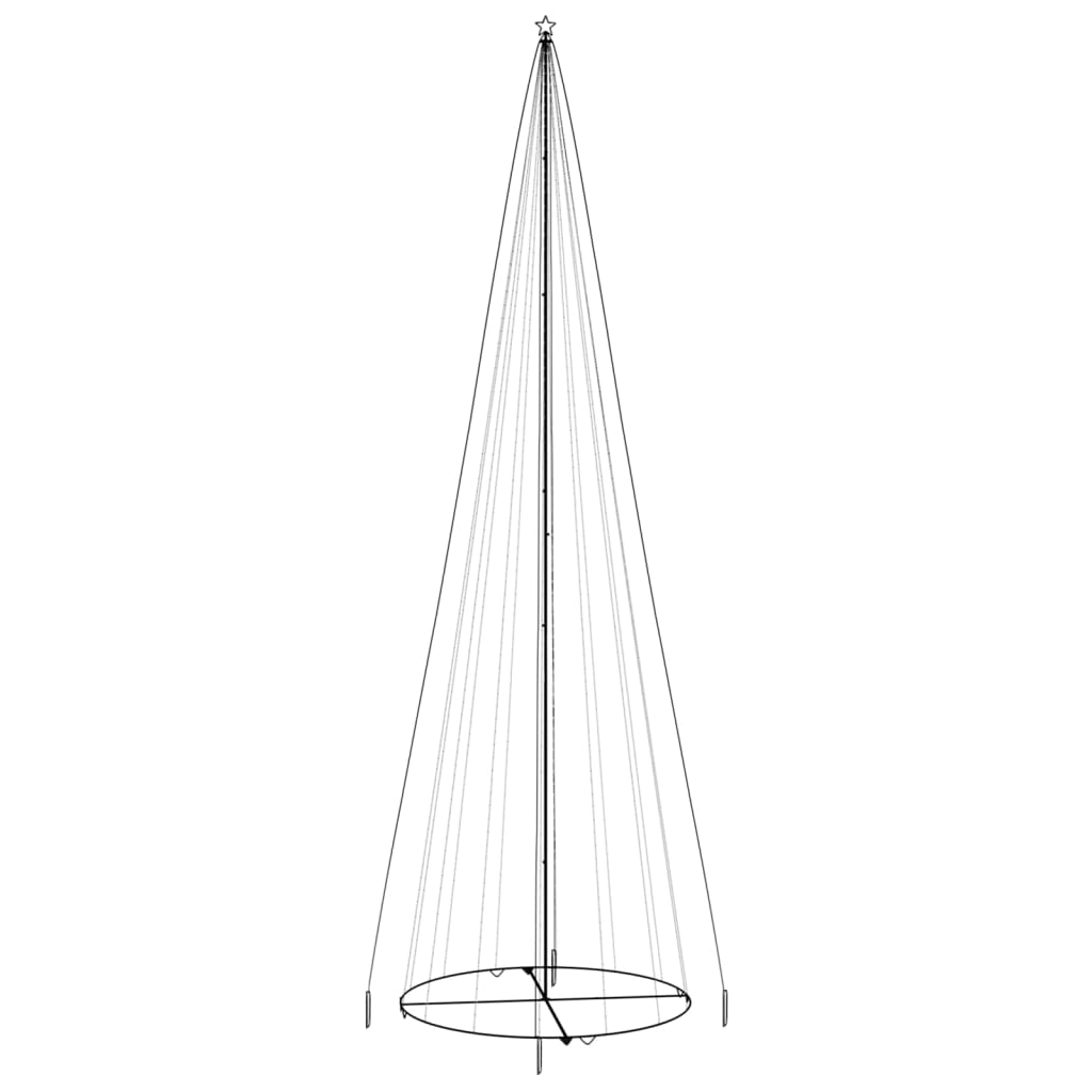 vidaXL Χριστουγεννιάτικο Δέντρο Κώνος 1134 LED Μπλε 230 x 800 εκ.
