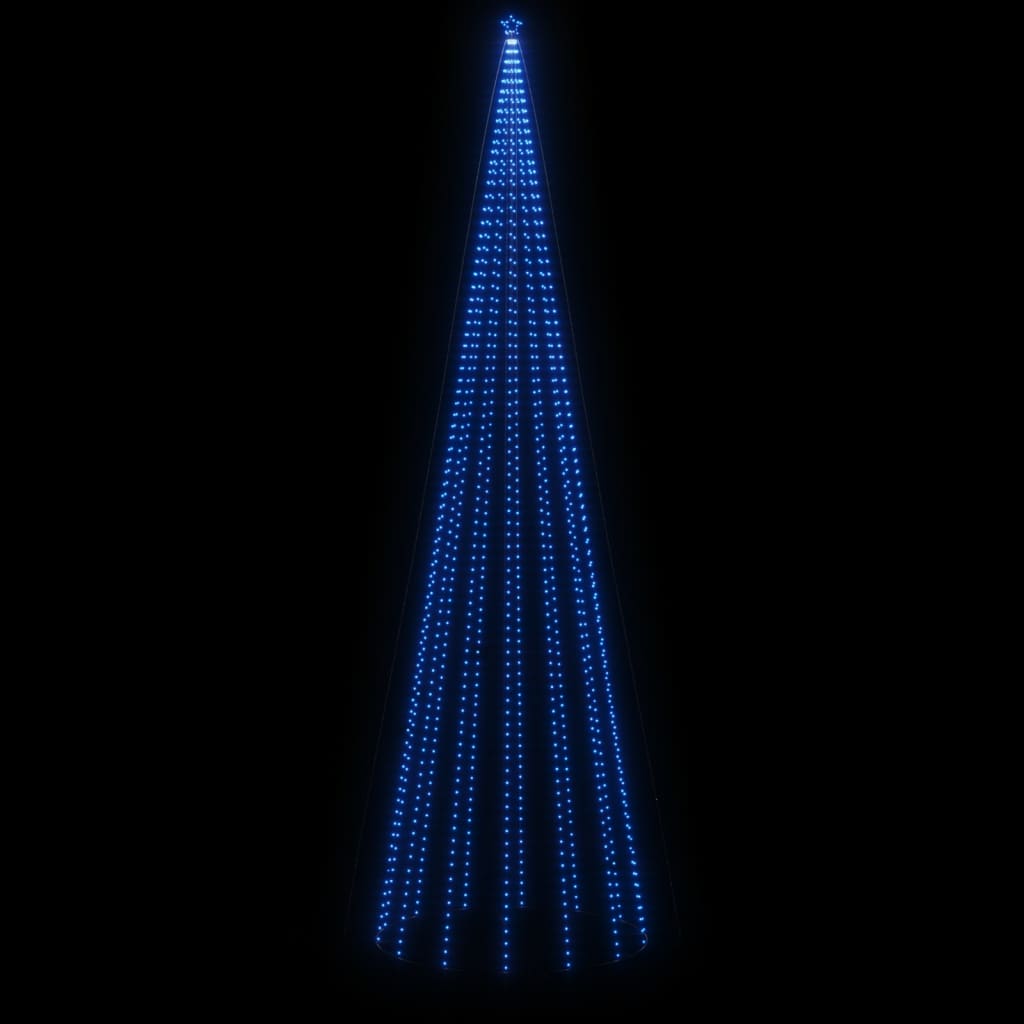 vidaXL Χριστουγεννιάτικο Δέντρο Κώνος 1134 LED Μπλε 230 x 800 εκ.