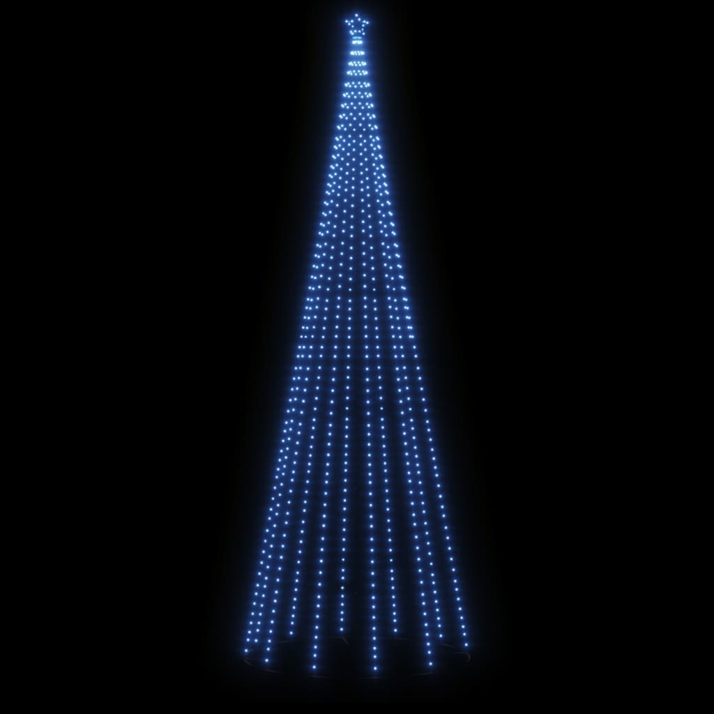 vidaXL Χριστουγεννιάτικο Δέντρο Με Ακίδα 732 LED Μπλε 500 εκ.