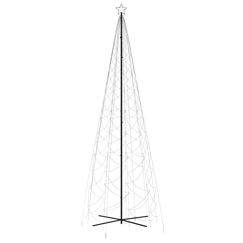 vidaXL Χριστουγεννιάτικο Δέντρο Κώνος 1400 LED Μπλε 160 x 500 εκ.