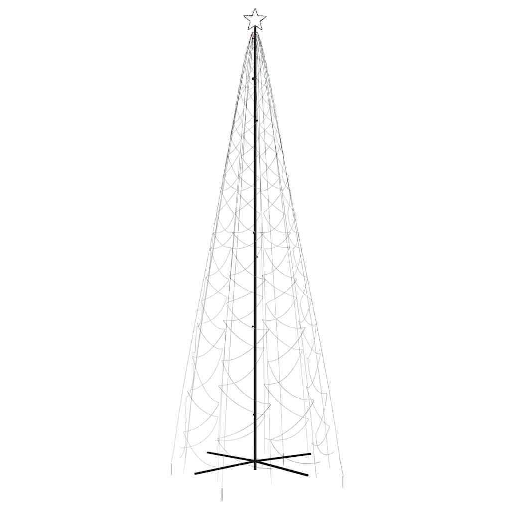 vidaXL Χριστουγεννιάτικο Δέντρο Κώνος 1400 LED Πολύχρωμο 160x500 εκ.