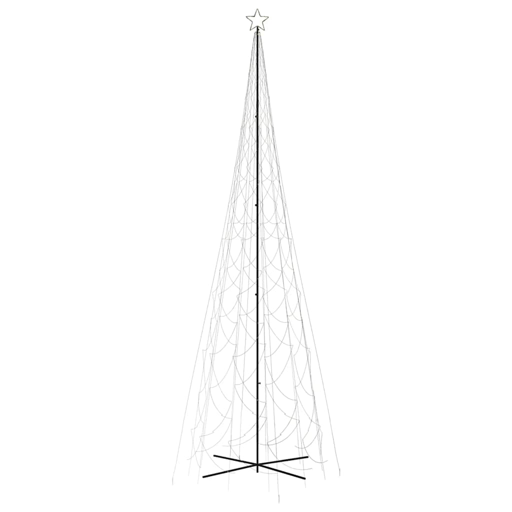 vidaXL Χριστουγεννιάτικο Δέντρο Κώνος 3000 LED Θερμό Λευκό 230x800 εκ.