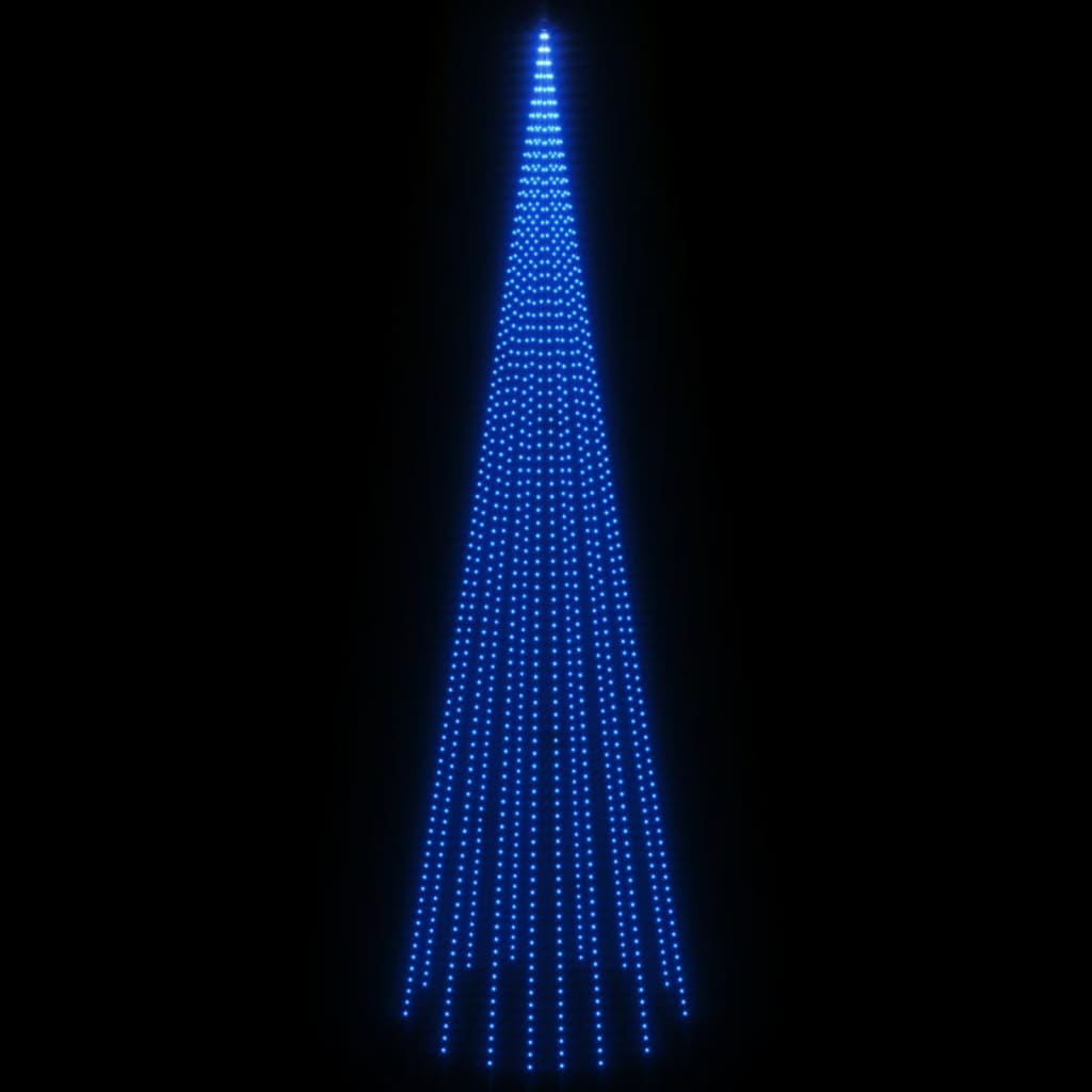 vidaXL Χριστουγεν. Δέντρο για Ιστό Σημαίας 1134 LED Μπλε 800 εκ.