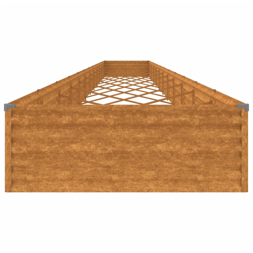 vidaXL Ζαρντινιέρα 1150 x 100 x 36 εκ. από Ατσάλι Σκληρυθέν στον Αέρα