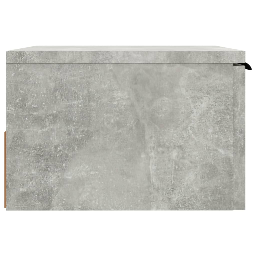 vidaXL Κομοδίνο Επιτοίχιο Γκρι Σκυροδέματος 34x30x20 εκ.