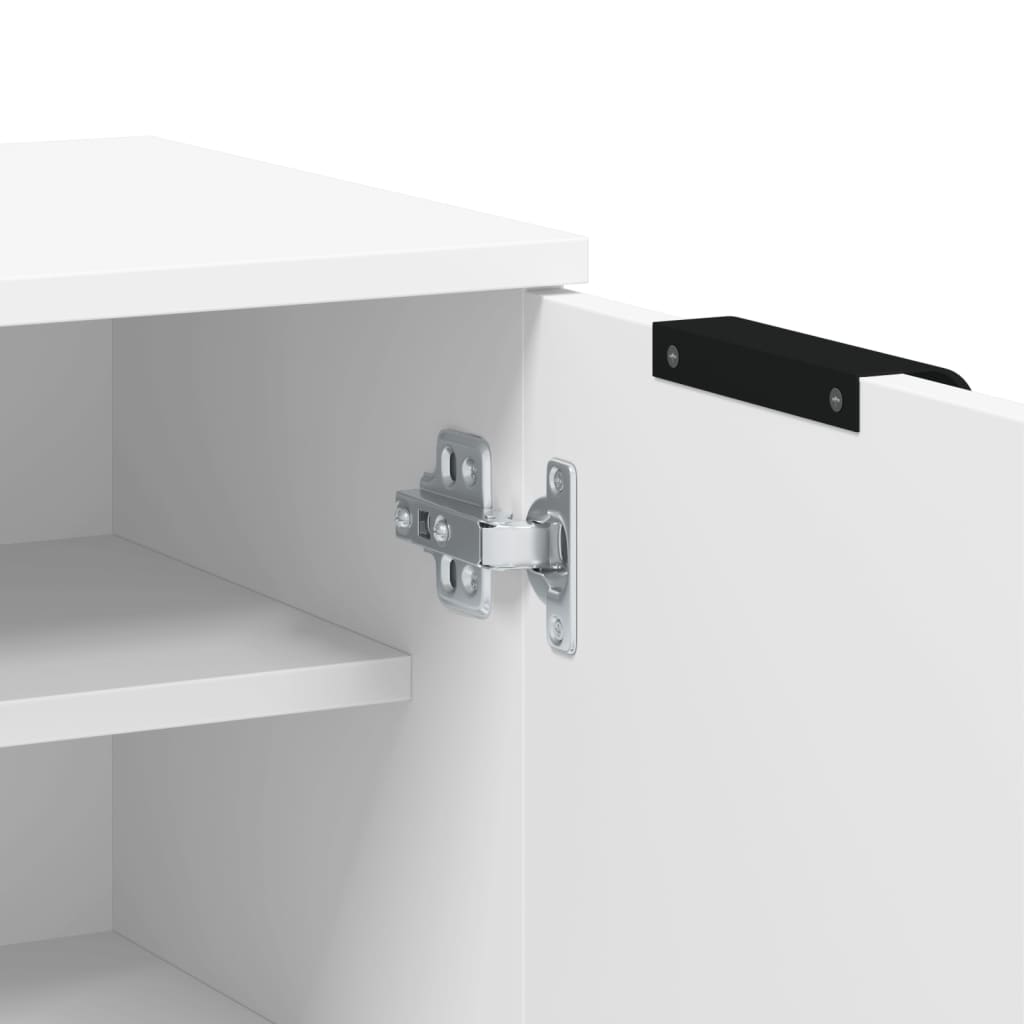 vidaXL Παπουτσοθήκη Λευκή 59x35x100 εκ. από Επεξεργασμένο Ξύλο