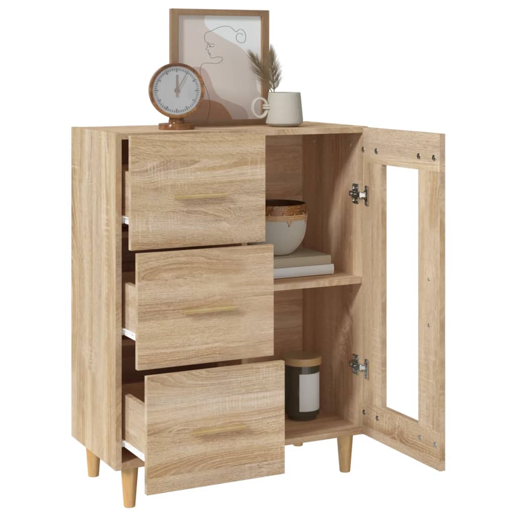 vidaXL Ντουλάπι Sonoma Δρυς 69,5 x 34 x 90 εκ. από Επεξεργασμένο Ξύλο