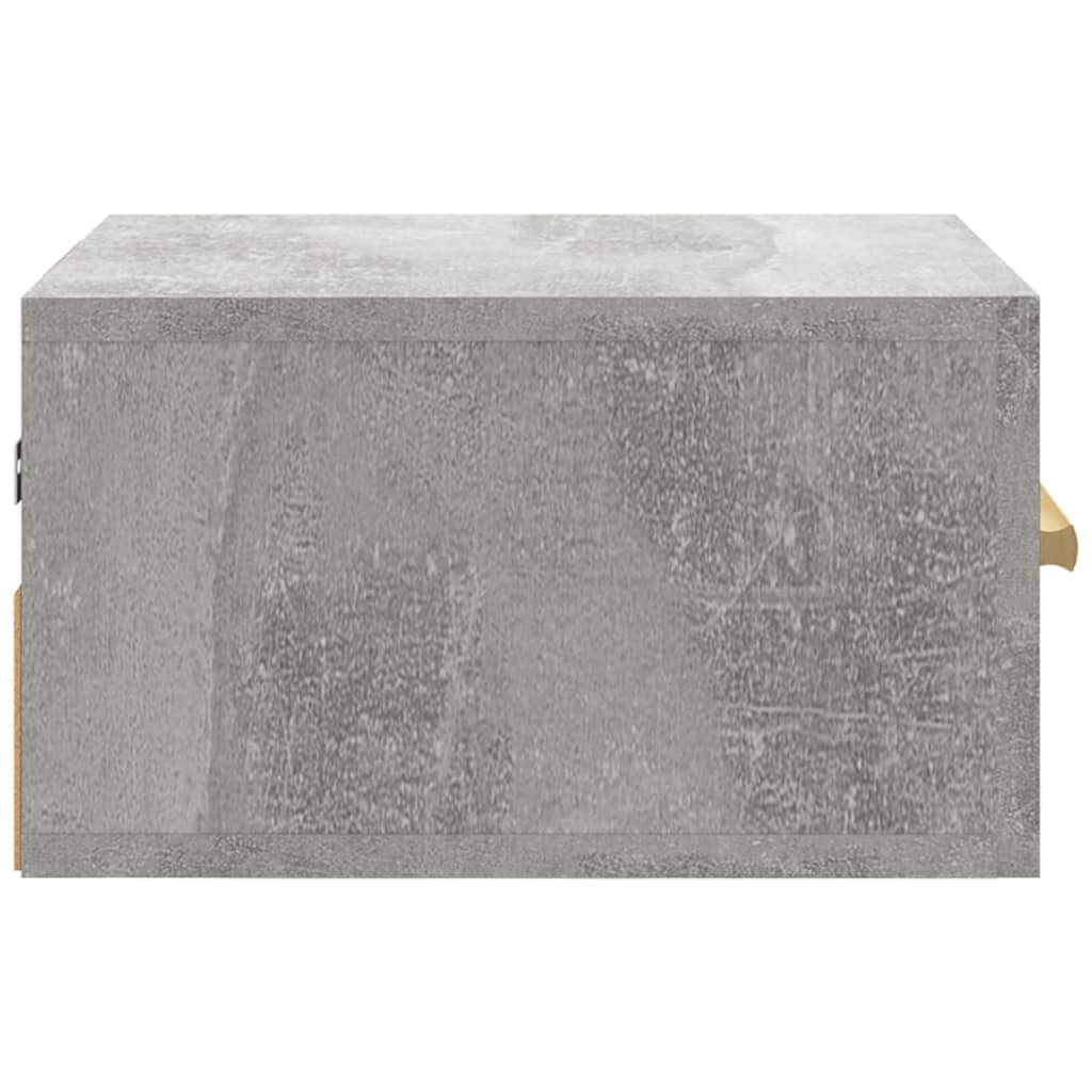 vidaXL Κομοδίνο Επιτοίχιο Γκρι Σκυροδέματος 35 x 35 x 20 εκ.