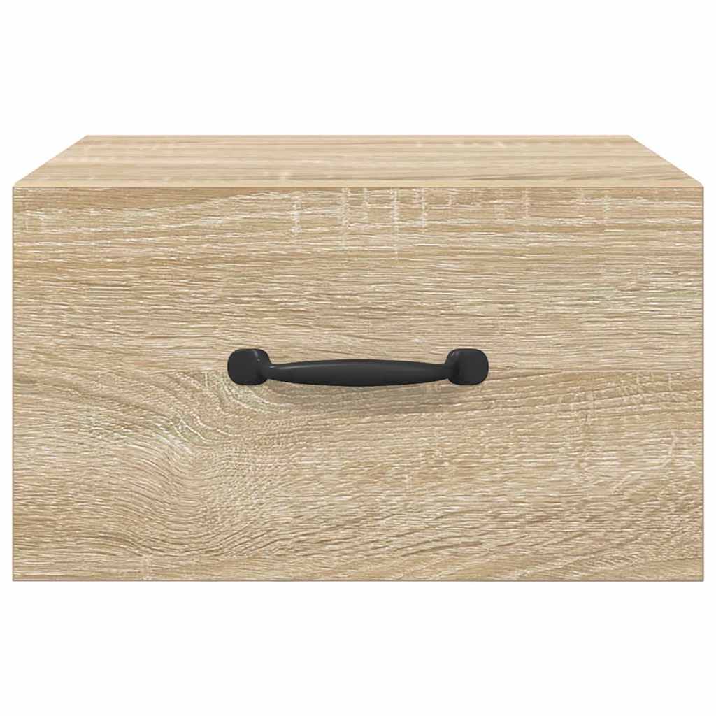 vidaXL Κομοδίνα Επιτοίχια 2 τεμ. Sonoma Δρυς 35 x 35 x 20 εκ.