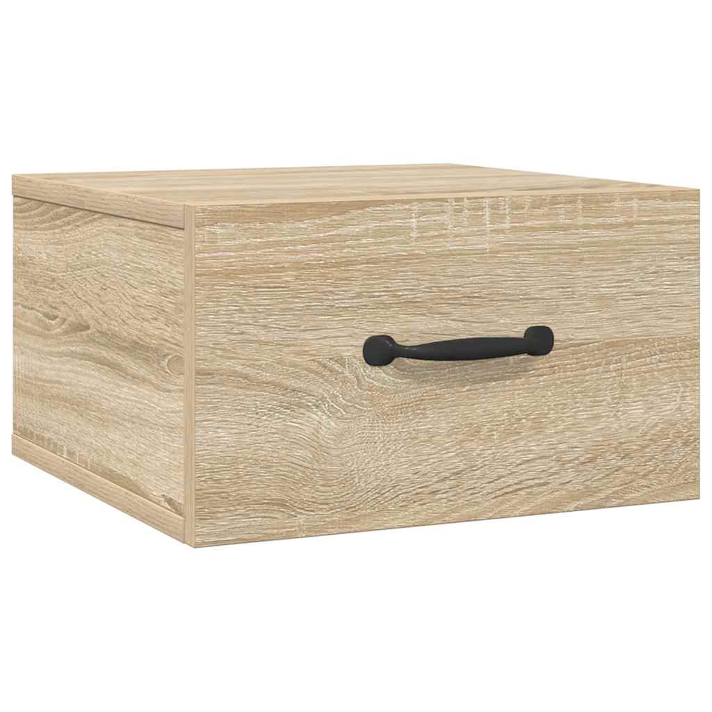 vidaXL Κομοδίνα Επιτοίχια 2 τεμ. Sonoma Δρυς 35 x 35 x 20 εκ.