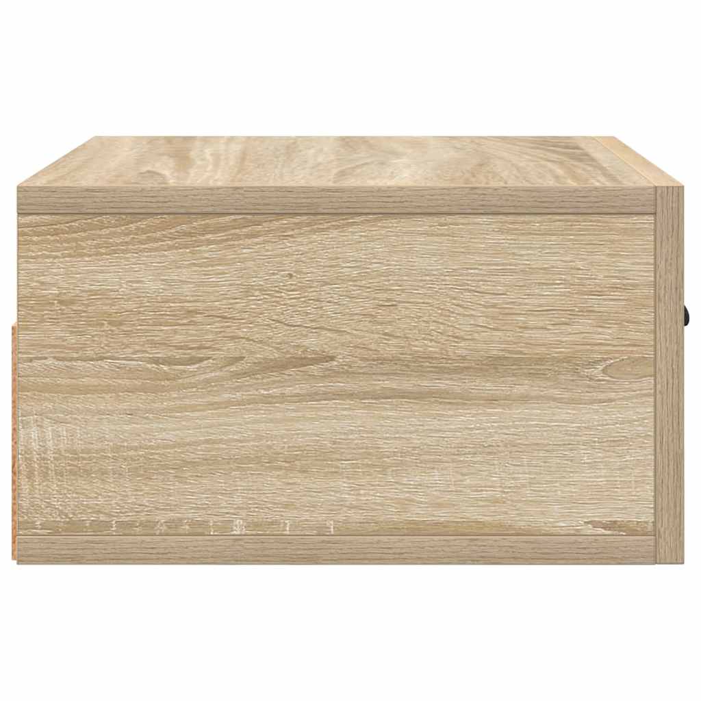 vidaXL Κομοδίνα Επιτοίχια 2 τεμ. Sonoma Δρυς 35 x 35 x 20 εκ.