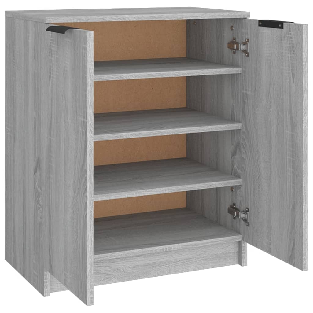 vidaXL Παπουτσοθήκη Γκρι Sonoma 59x35x70 εκ. από Επεξεργασμένο Ξύλο