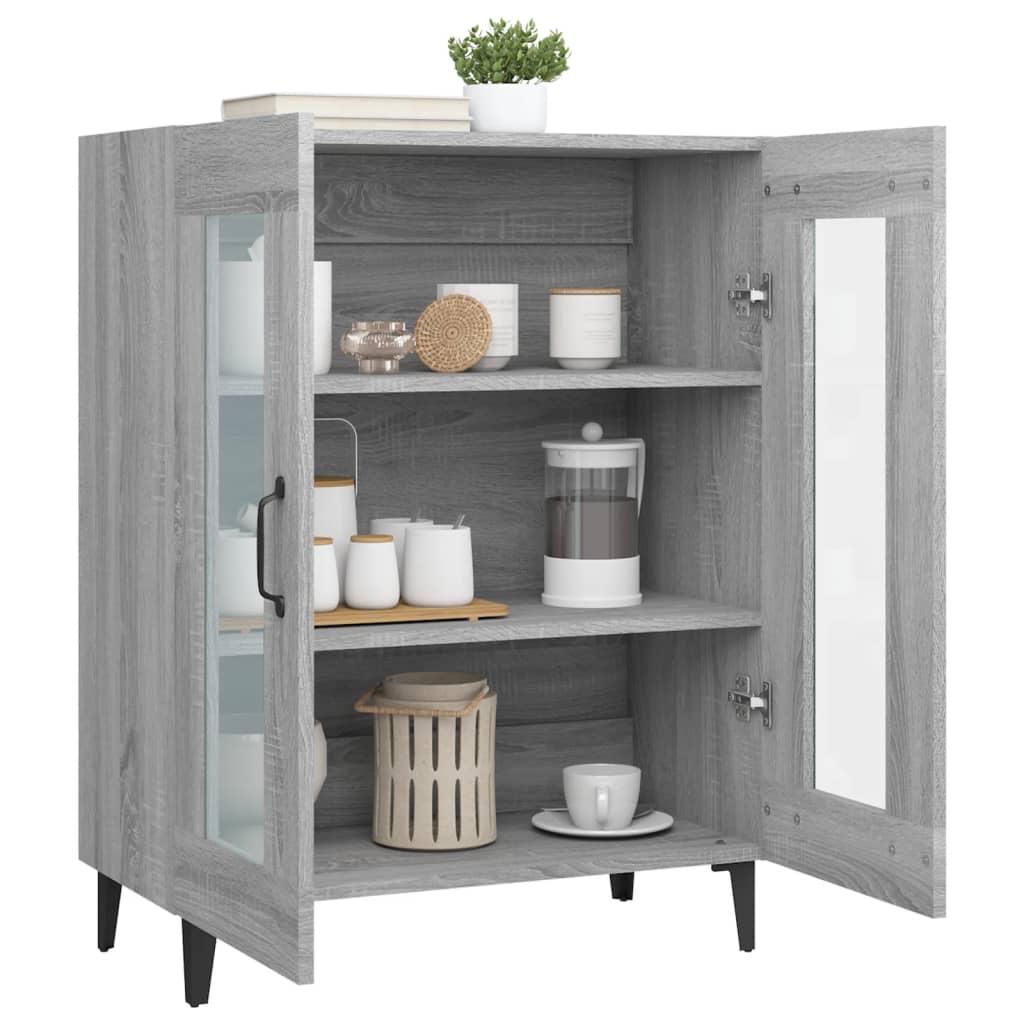 vidaXL Ντουλάπι Γκρι Sonoma 69,5 x 34 x 90 εκ. από Επεξεργασμένο Ξύλο