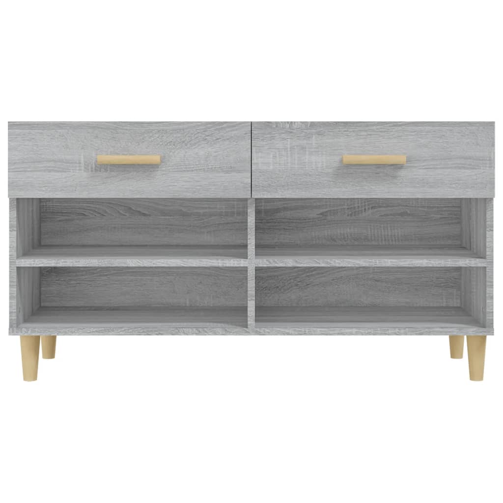 vidaXL Παπουτσοθήκη Γκρι Sonoma 102x35x55 εκ. από Επεξεργασμένο Ξύλο