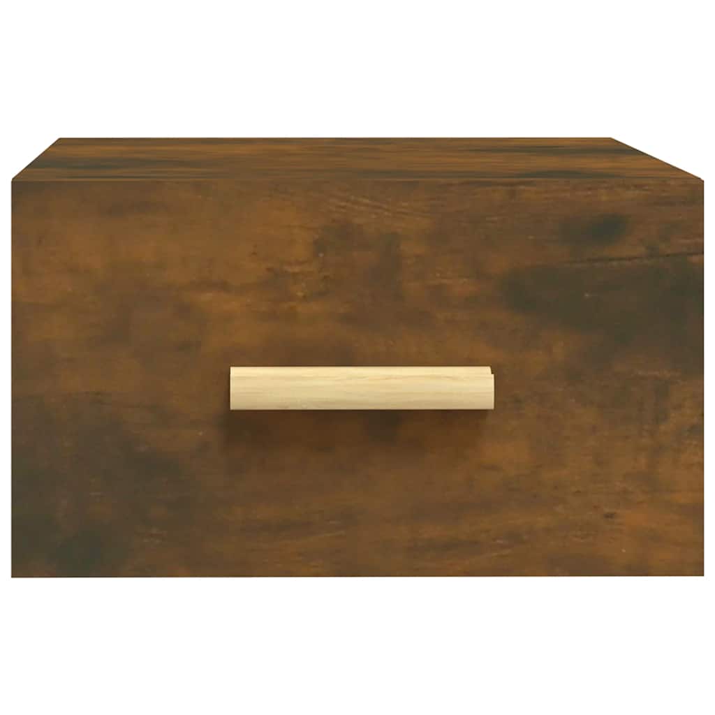 vidaXL Κομοδίνο Επιτοίχιο Καπνιστή Δρυς 35 x 35 x 20 εκ.