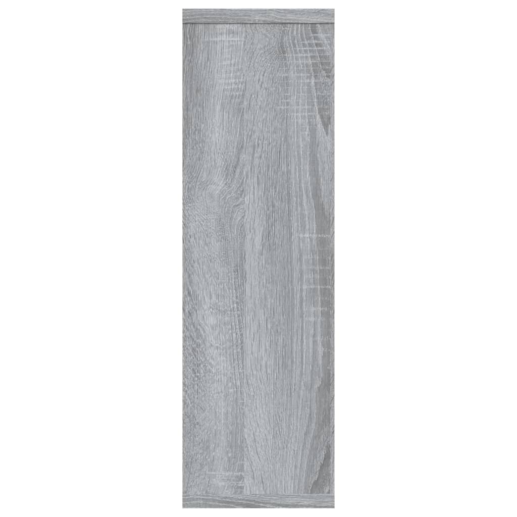 vidaXL Ραφιέρα Τοίχου Γκρι Sonoma 85x16x52,5 εκ. Επεξεργασμένο Ξύλο