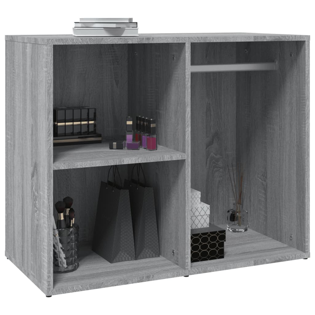 vidaXL Ντουλάπι Γυαλιστερό Γκρι Sonoma 80x40x65 εκ. Επεξεργασμένο Ξύλο