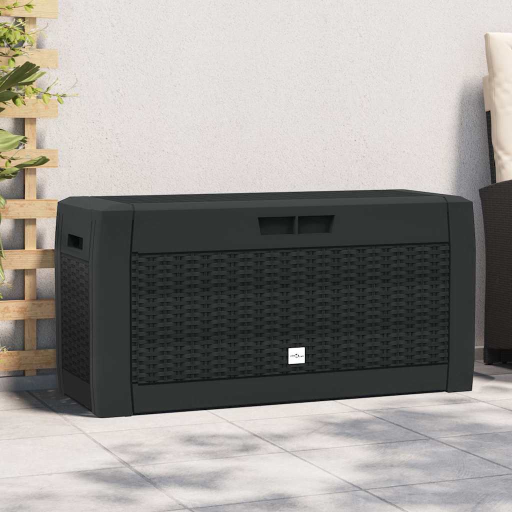 vidaXL Μπαούλο Αποθήκευσης Κήπου Ανθρακί 119x48x60 εκ. απο Πολυπ/λένιο