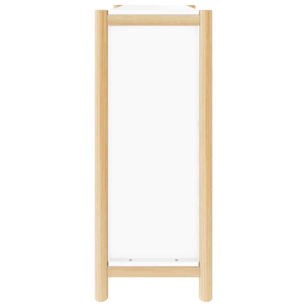 vidaXL Παπουτσοθήκη Λευκή 57,5 x 33 x 80 εκ. από Επεξεργασμένο Ξύλο