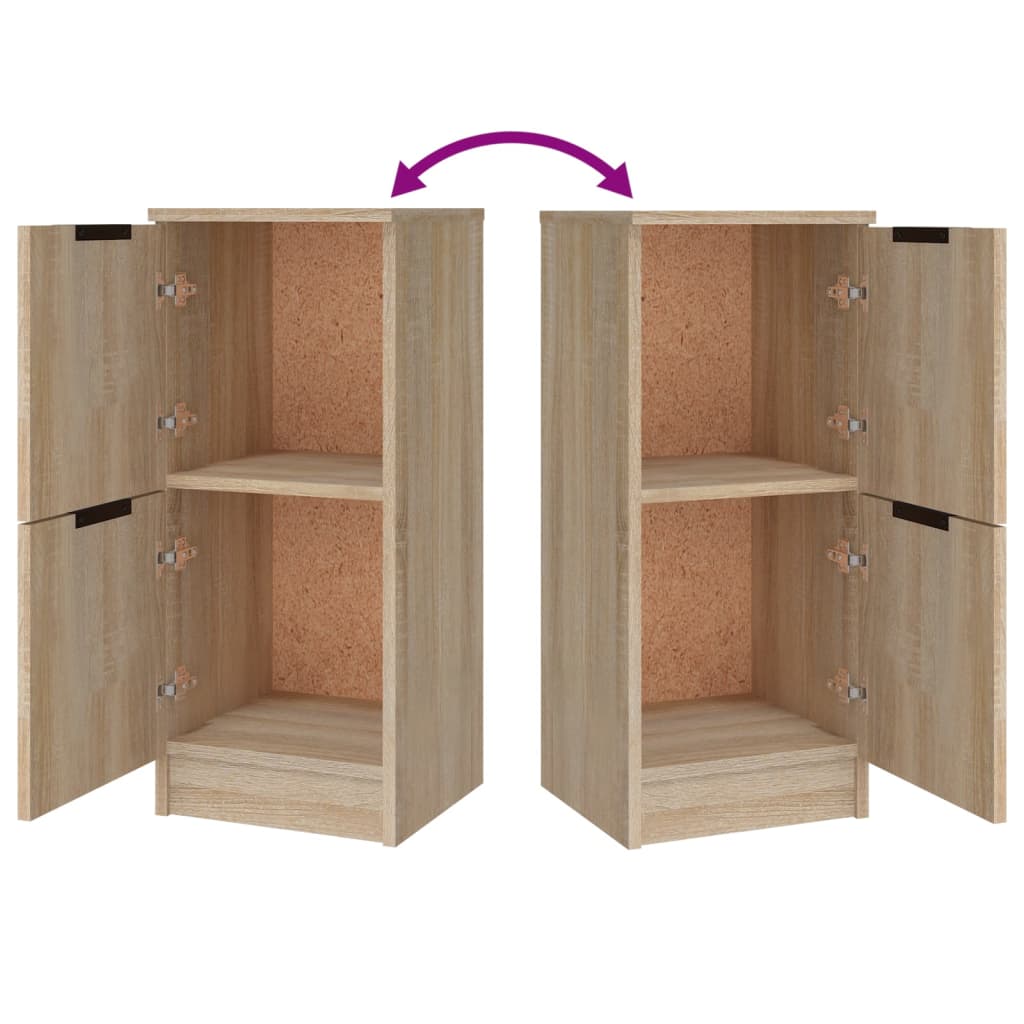 vidaXL Ντουλάπι 3 τεμ. Sonoma Δρυς από Επεξεργασμένο Ξύλο