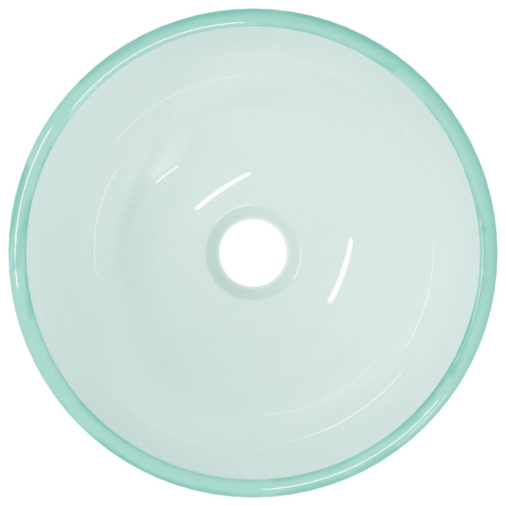 vidaXL Νιπτήρας με Αμμοβολή 30x12 εκ. από Ψημένο Γυαλί