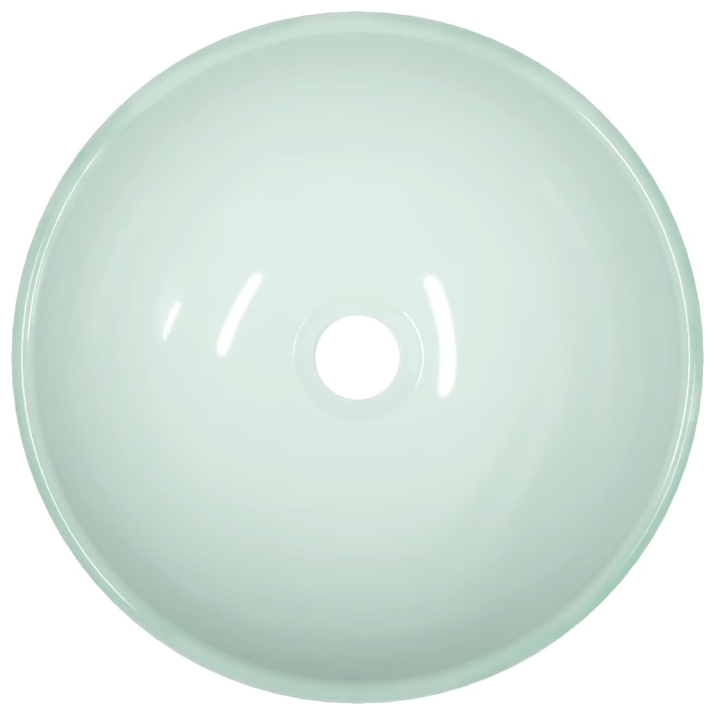 vidaXL Νιπτήρας Λευκός 35x12 εκ. από Ψημένο Γυαλί