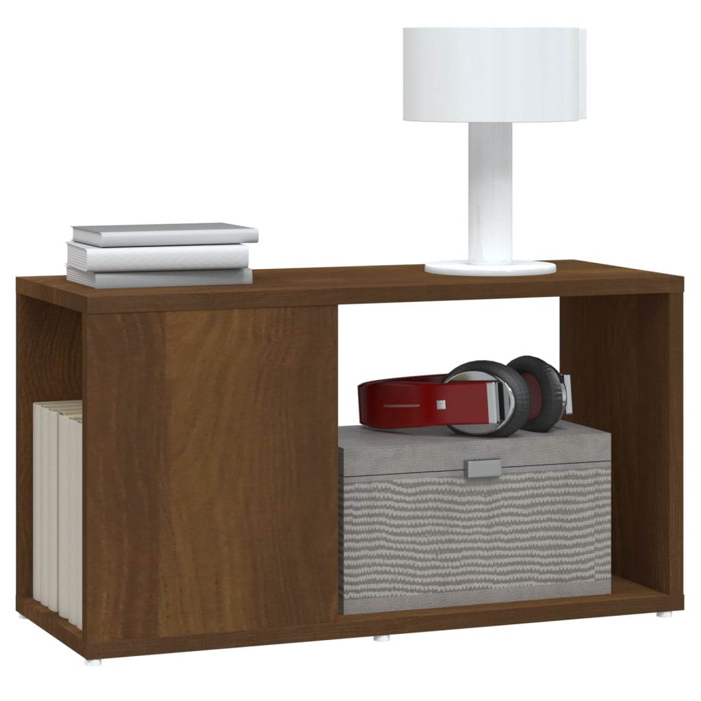 vidaXL Έπιπλο Τηλεόρασης Καφέ Δρυς 60 x 24 x 32 εκ. Επεξεργασμένο Ξύλο
