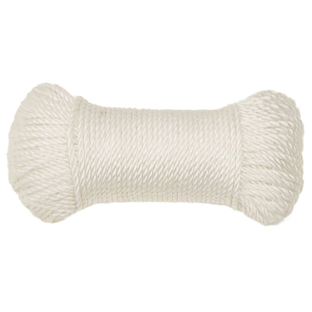 vidaXL Σχοινί Εργασίας Λευκό 8 χιλ. 500 μ. από Πολυπροπυλένιο