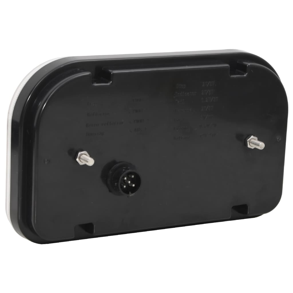 vidaXL Φώτα Τρέιλερ 2 Τεμ. Κόκκινα 24 x 5 x 14,5 εκ. με Λαμπτήρα 12V