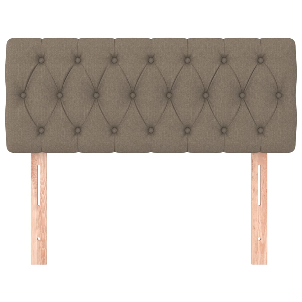 vidaXL Κεφαλάρι Κρεβατιού Taupe 100x7x78/88 εκ. Υφασμάτινο