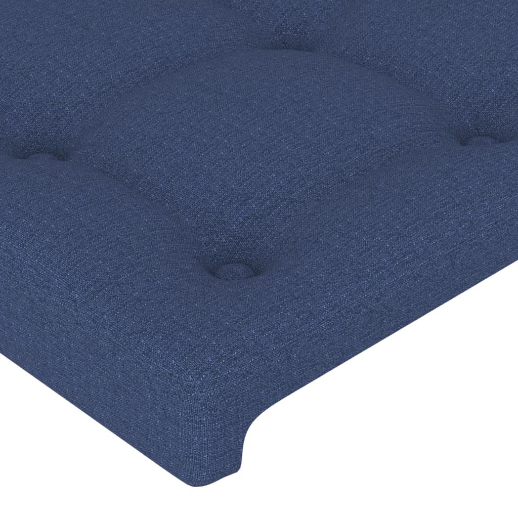 vidaXL Κεφαλάρι Κρεβατιού Μπλε 100x5x78/88 εκ. Υφασμάτινο