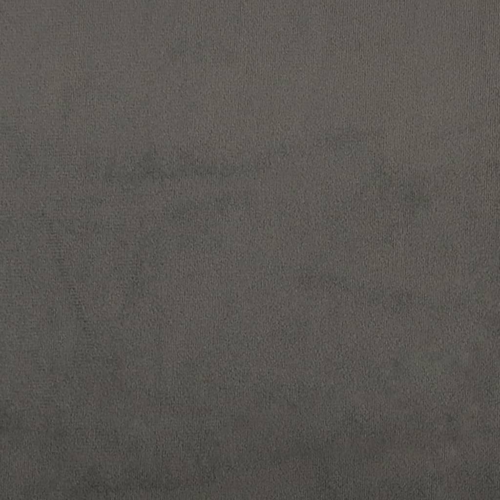 vidaXL Κεφαλάρια Κρεβατιού 2 τεμ. Σκούρο Γκρι 90x5x78/88 εκ. Βελούδινο