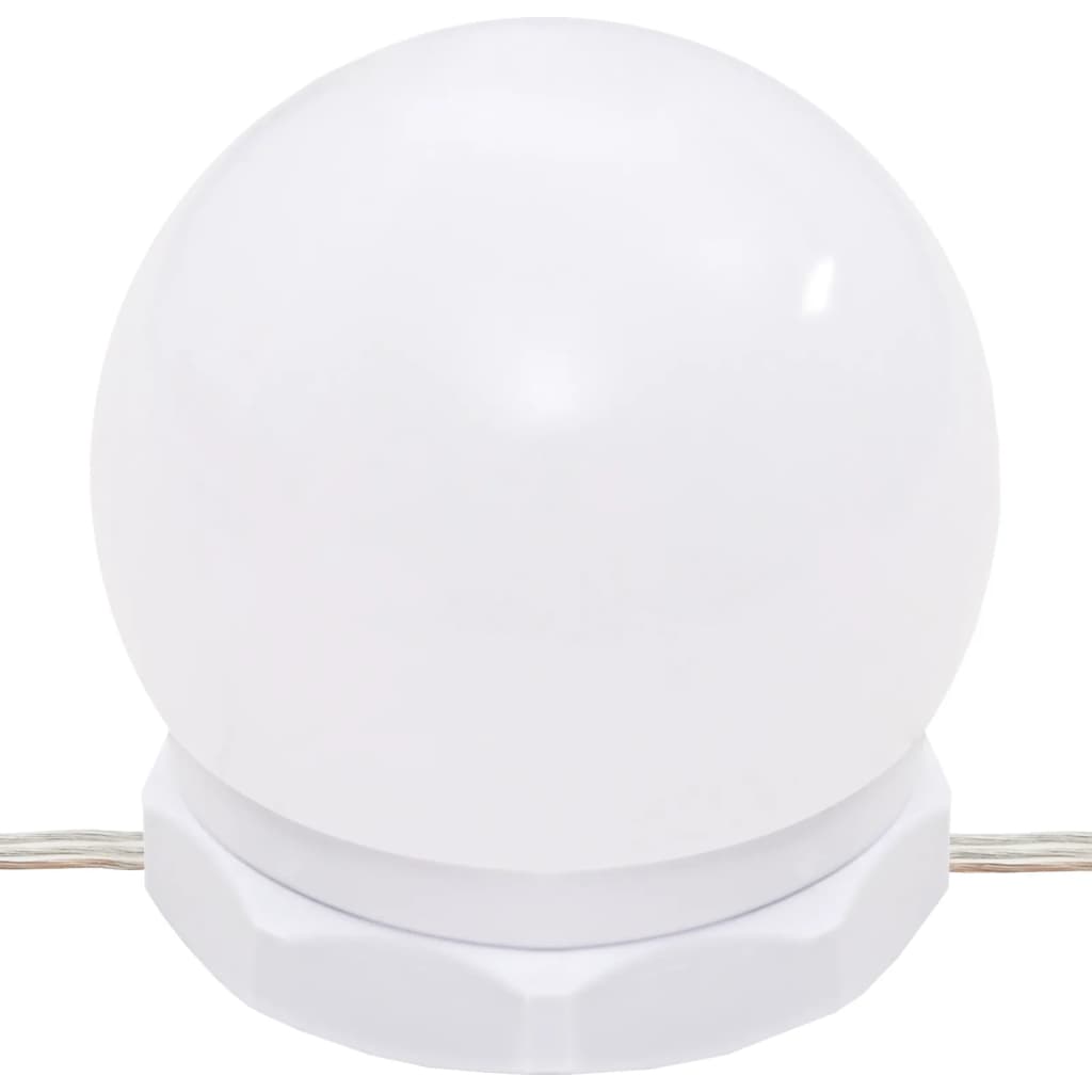 vidaXL Μπουντουάρ LED με Ντουλάπια Γκρι Sonoma από Επεξεργασμένο Ξύλο