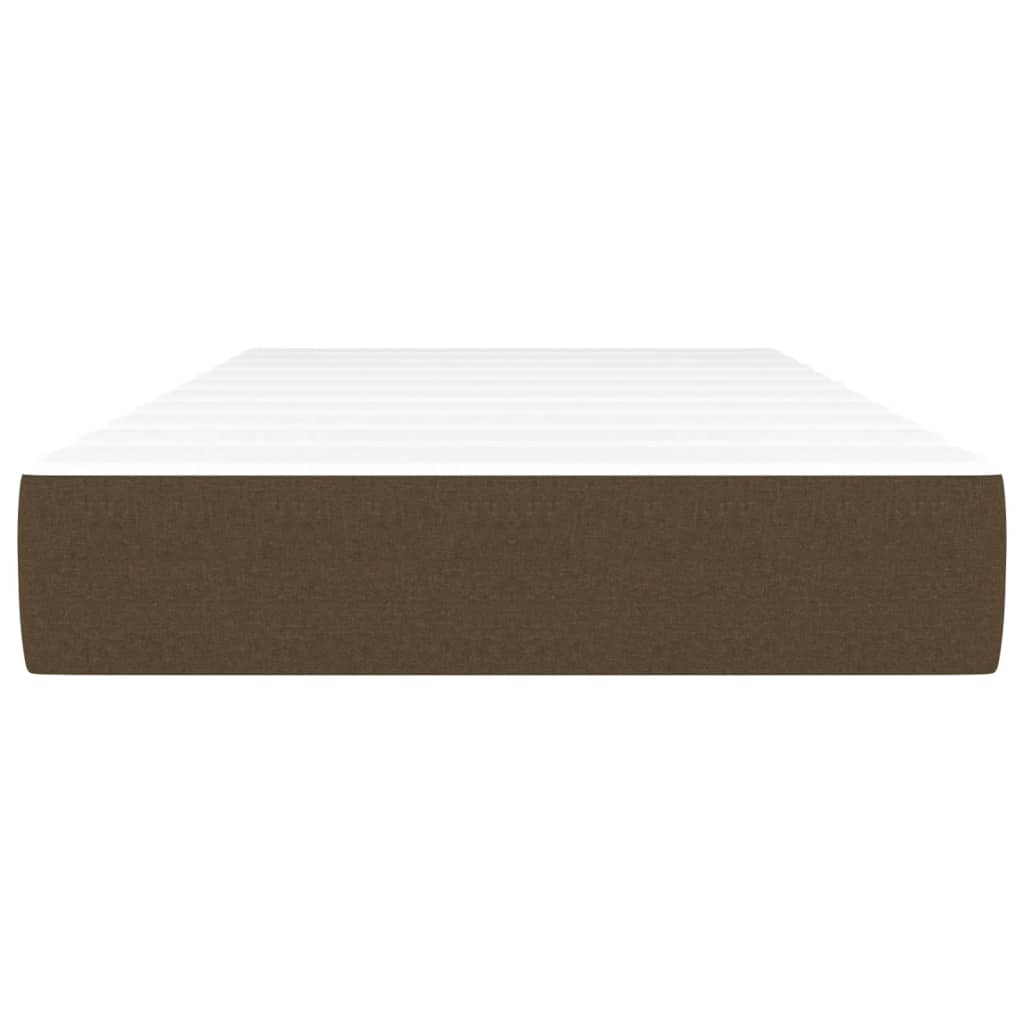 vidaXL Στρώμα με Pocket Springs Σκούρο Καφέ 90x190x20 εκ. Βελούδινο