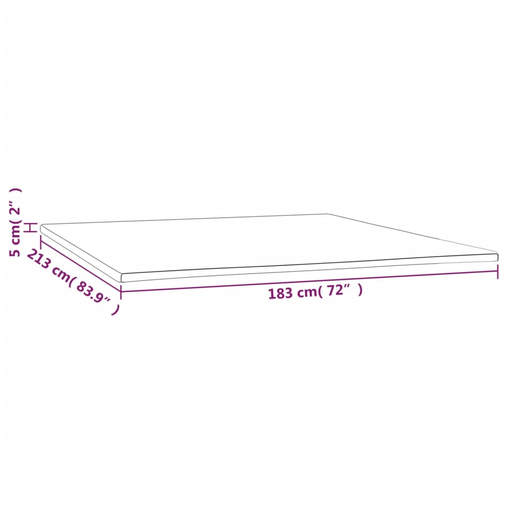 vidaXL Ανώστρωμα 183x213x5 εκ. California King