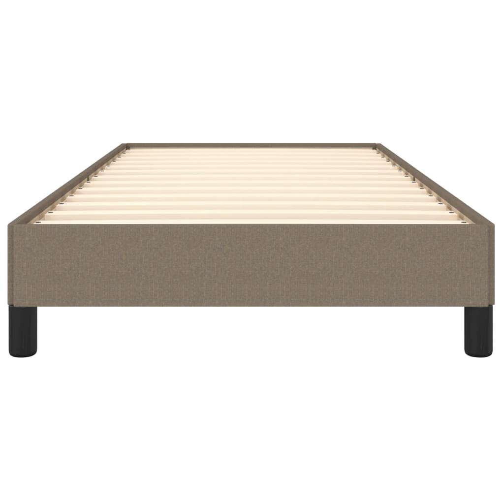 vidaXL Σκελετός Κρεβατιού Χωρίς Στρώμα Taupe 90x190 εκ. Υφασμάτινο