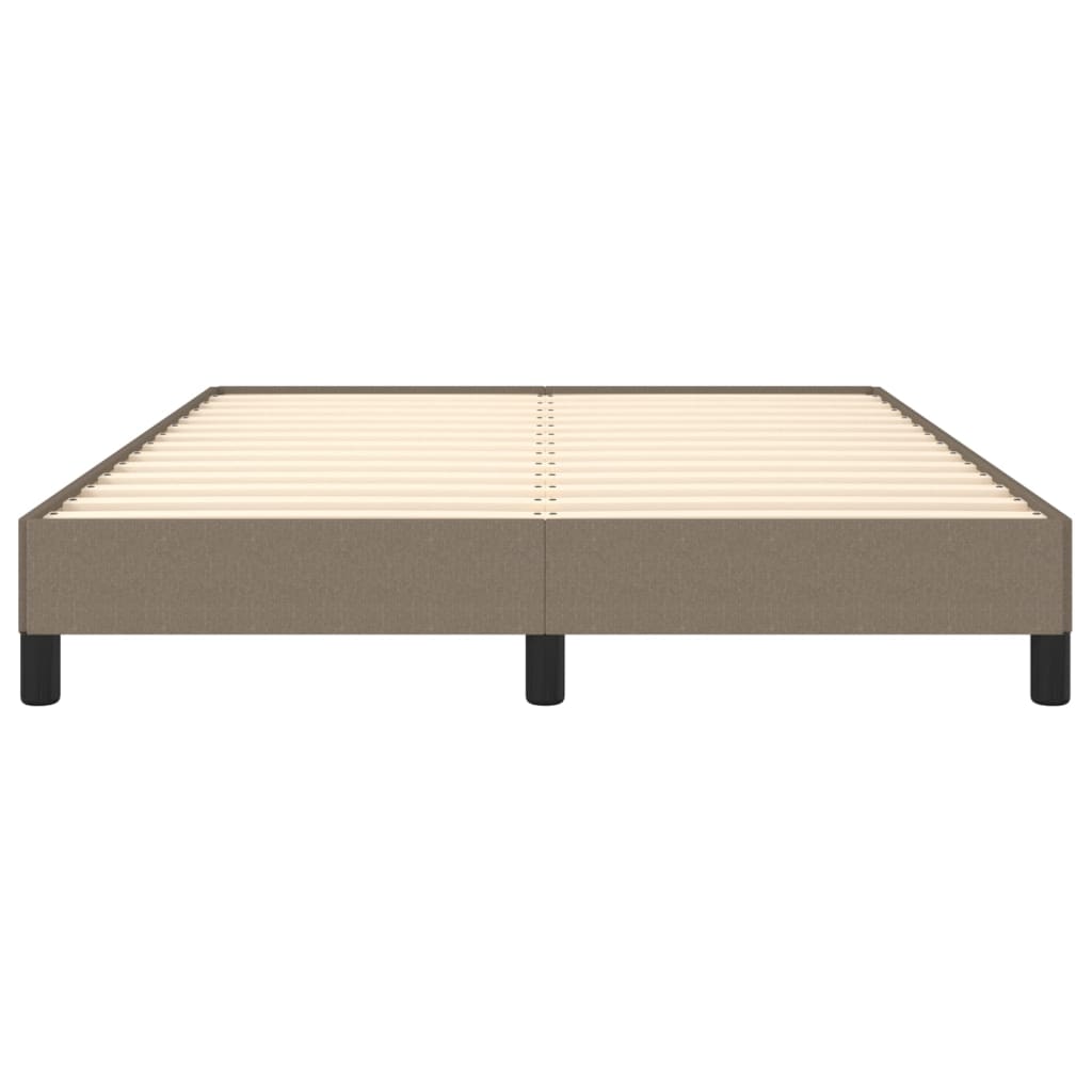 vidaXL Σκελετός Κρεβατιού Χωρίς Στρώμα Taupe 140x190 εκ. Υφασμάτινο