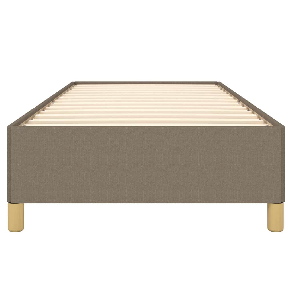vidaXL Σκελετός Κρεβατιού Χωρίς Στρώμα Taupe 100 x 200 εκ. Υφασμάτινο