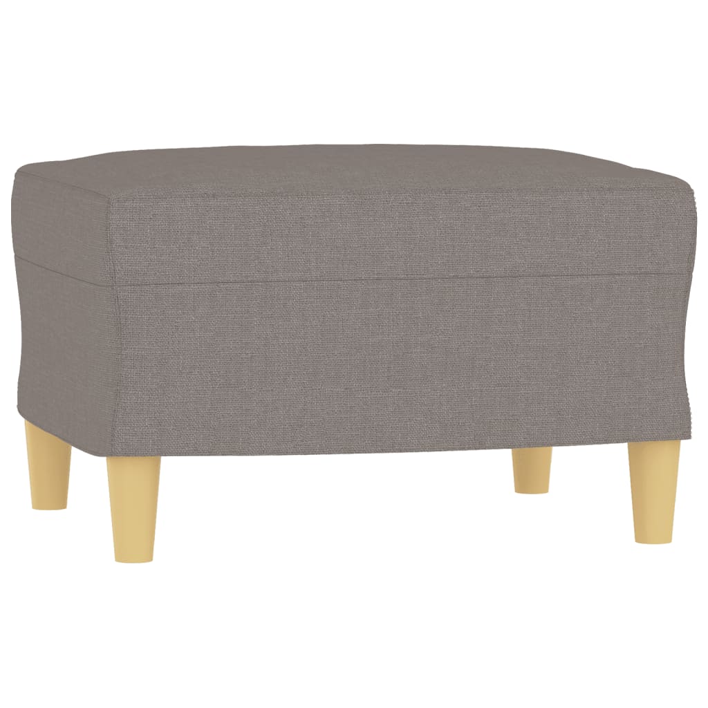 vidaXL Υποπόδιο Taupe 60x50x41 εκ. Υφασμάτινο