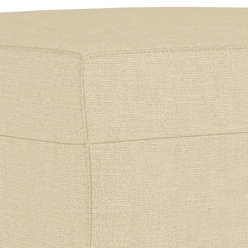 vidaXL Υποπόδιο Κρεμ 70 x 55 x 41 εκ. Υφασμάτινο