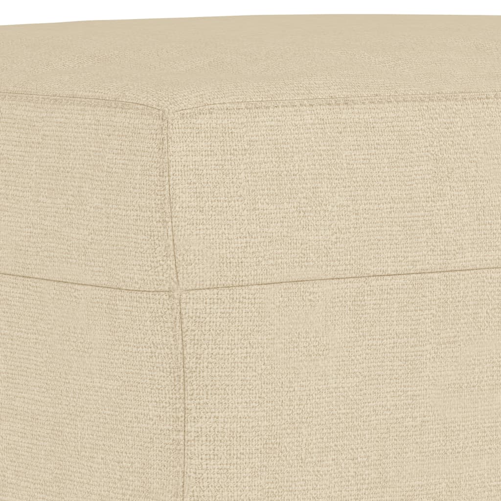 vidaXL Υποπόδιο Κρεμ 60x50x41 εκ. Υφασμάτινο