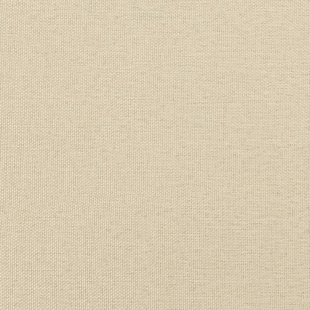 vidaXL Υποπόδιο Κρεμ 60x50x41 εκ. Υφασμάτινο