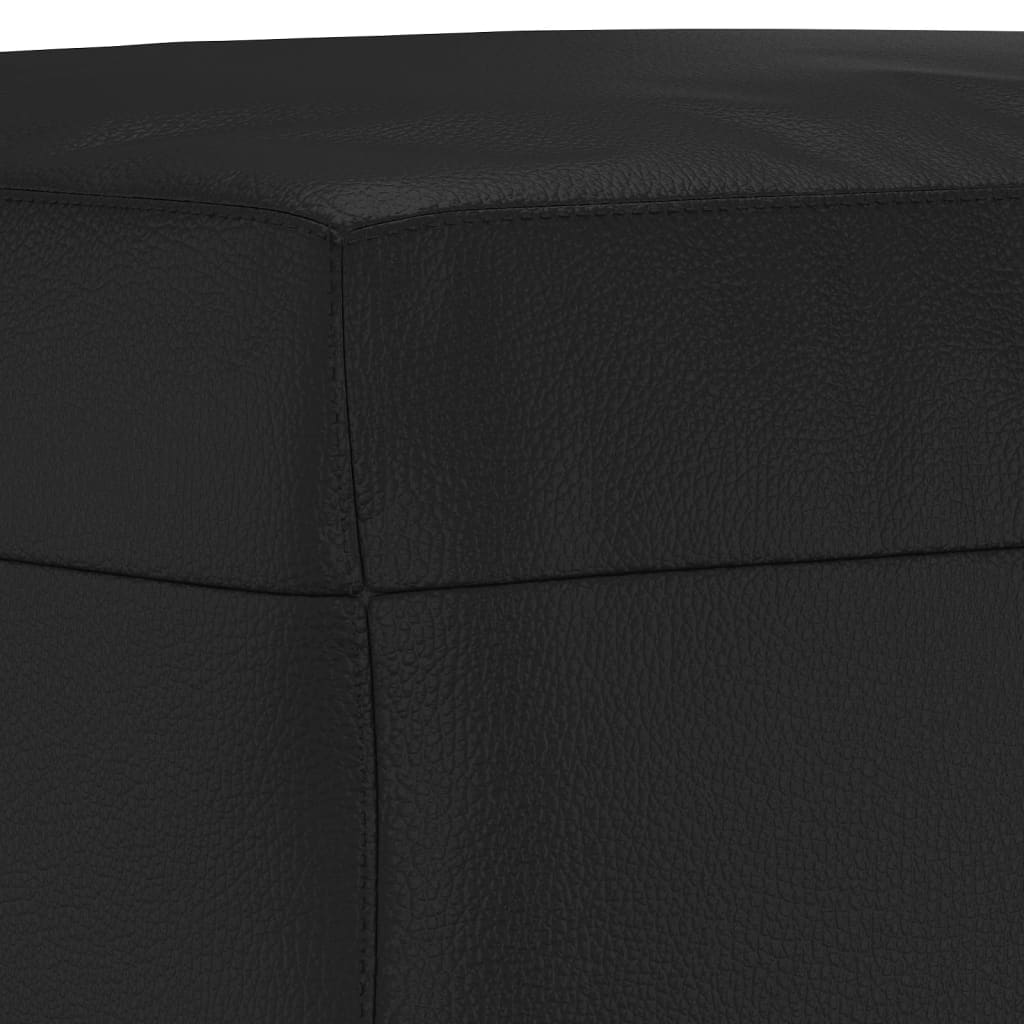 vidaXL Υποπόδιο Μαύρο 60 x 50 x 41 εκ. από Συνθετικό Δέρμα