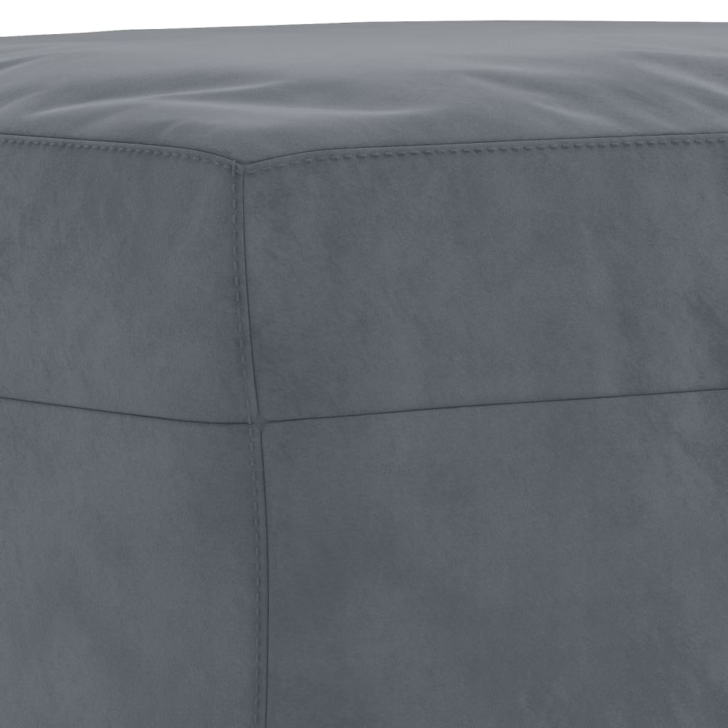 vidaXL Υποπόδιο Σκούρο Γκρι 60 x 50 x 41 εκ. Βελούδινο