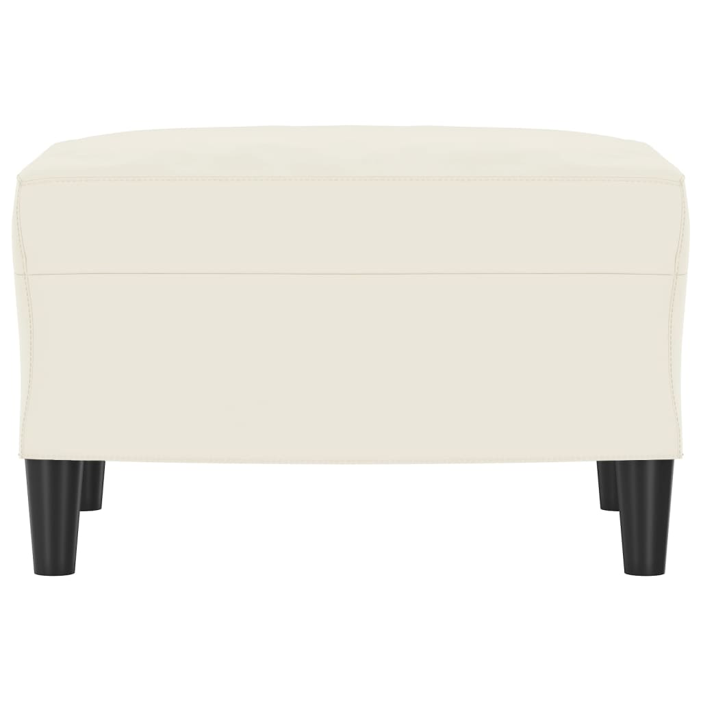 vidaXL Υποπόδιο Κρεμ 60x50x41 εκ. Βελούδινο