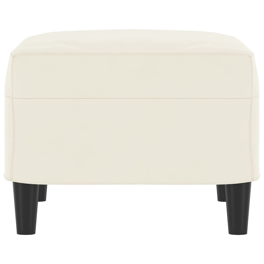 vidaXL Υποπόδιο Κρεμ 60x50x41 εκ. Βελούδινο