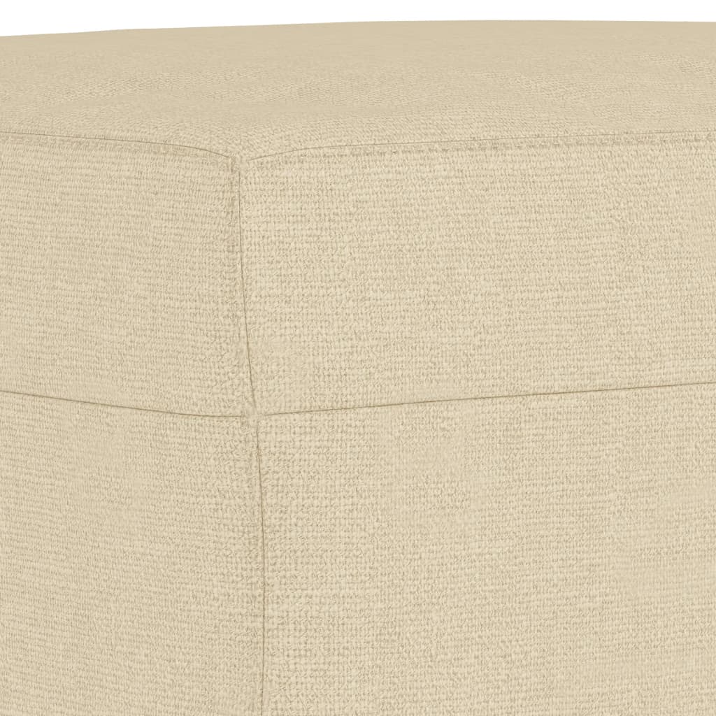 vidaXL Υποπόδιο Κρεμ 70 x 55 x 41 εκ. Υφασμάτινο