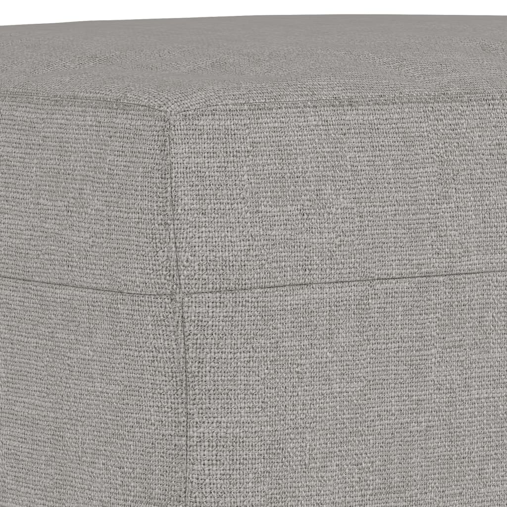 vidaXL Πάγκος Ανοιχτό Γκρι 100 x 35 x 41 εκ. Υφασμάτινος