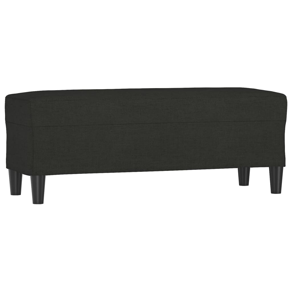 vidaXL Πάγκος Μαύρος 100x35x41 εκ. Υφασμάτινος